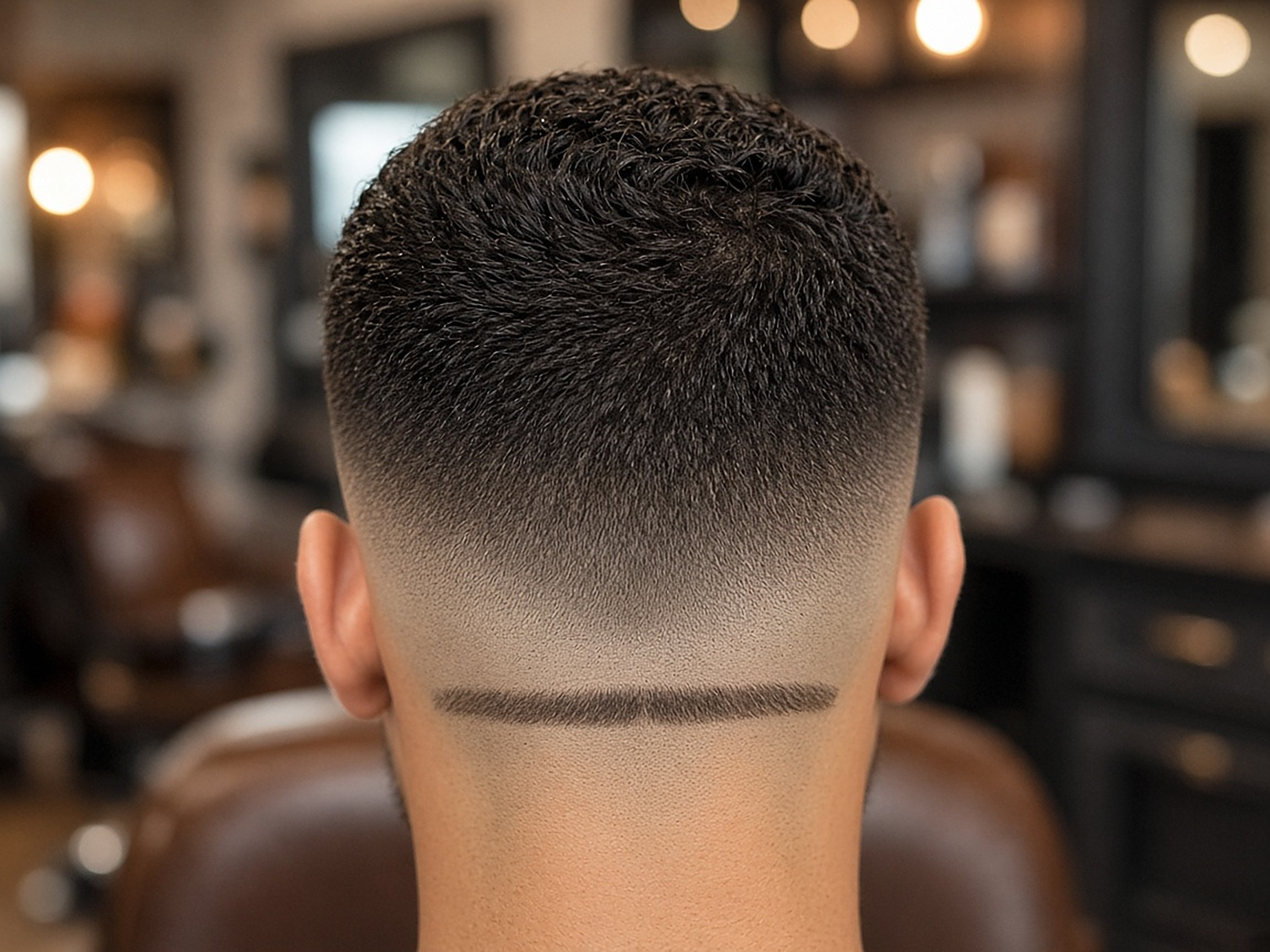 Fade haircut detail